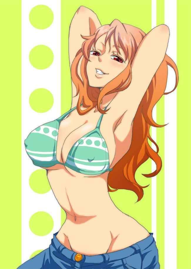 【One piece】Nami's cool and cute secondary erotic image 9