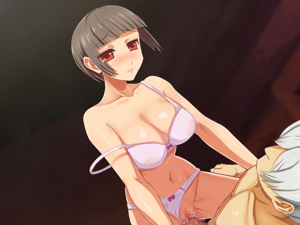 【Secondary erotic】 Here is an image of a girl who is inserted with Zuburi by shifting pants sideways 24