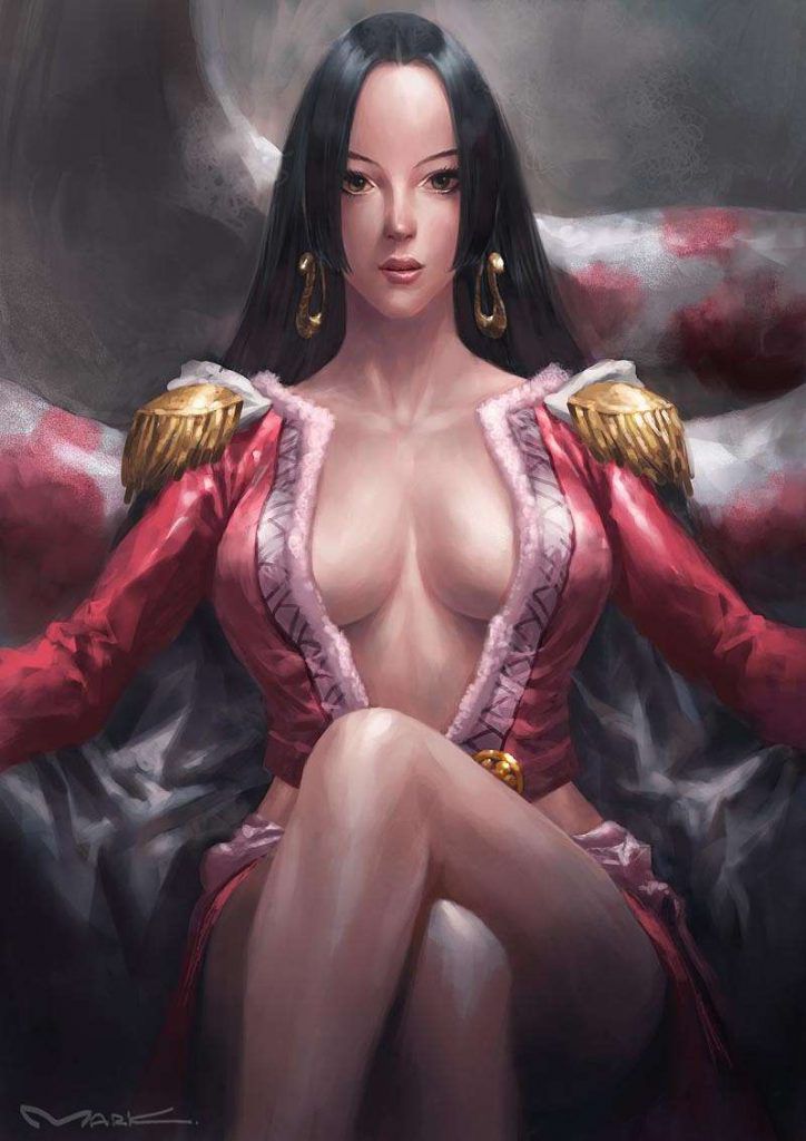 【One Piece Erotic Image】The secret room for those who want to see Hancock's ahe face is here! 18