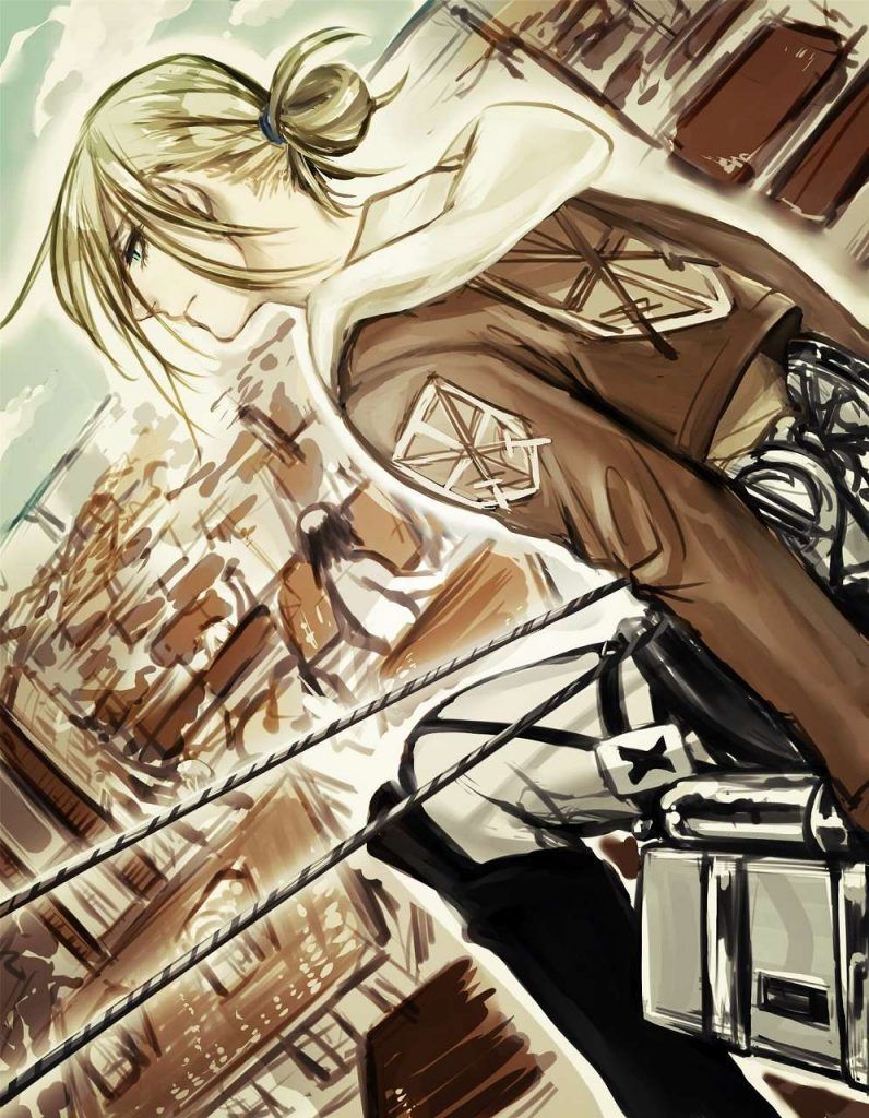 Attack on Titan Ani Leonhart's tightly munching erotic image immediately pull out! 12