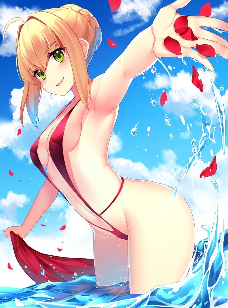 【Secondary Erotic】 Here is the erotic image of a girl wearing a swimsuit called a sling shot 2
