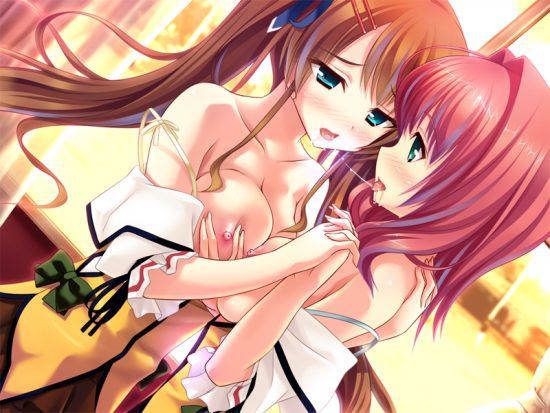 【Secondary erotic】 Here is a lesbian erotic image of a girl who is taking skinship by superimposing the body and body 23