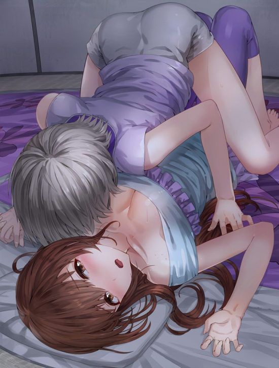 【Secondary erotic】 Here is a lesbian erotic image of a girl who is taking skinship by superimposing the body and body 30