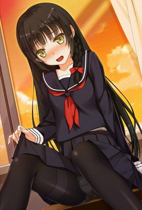 Erotic anime summary Erotic image of a girl who can see variously such as pants and from the clothes raised [secondary erotic] 8