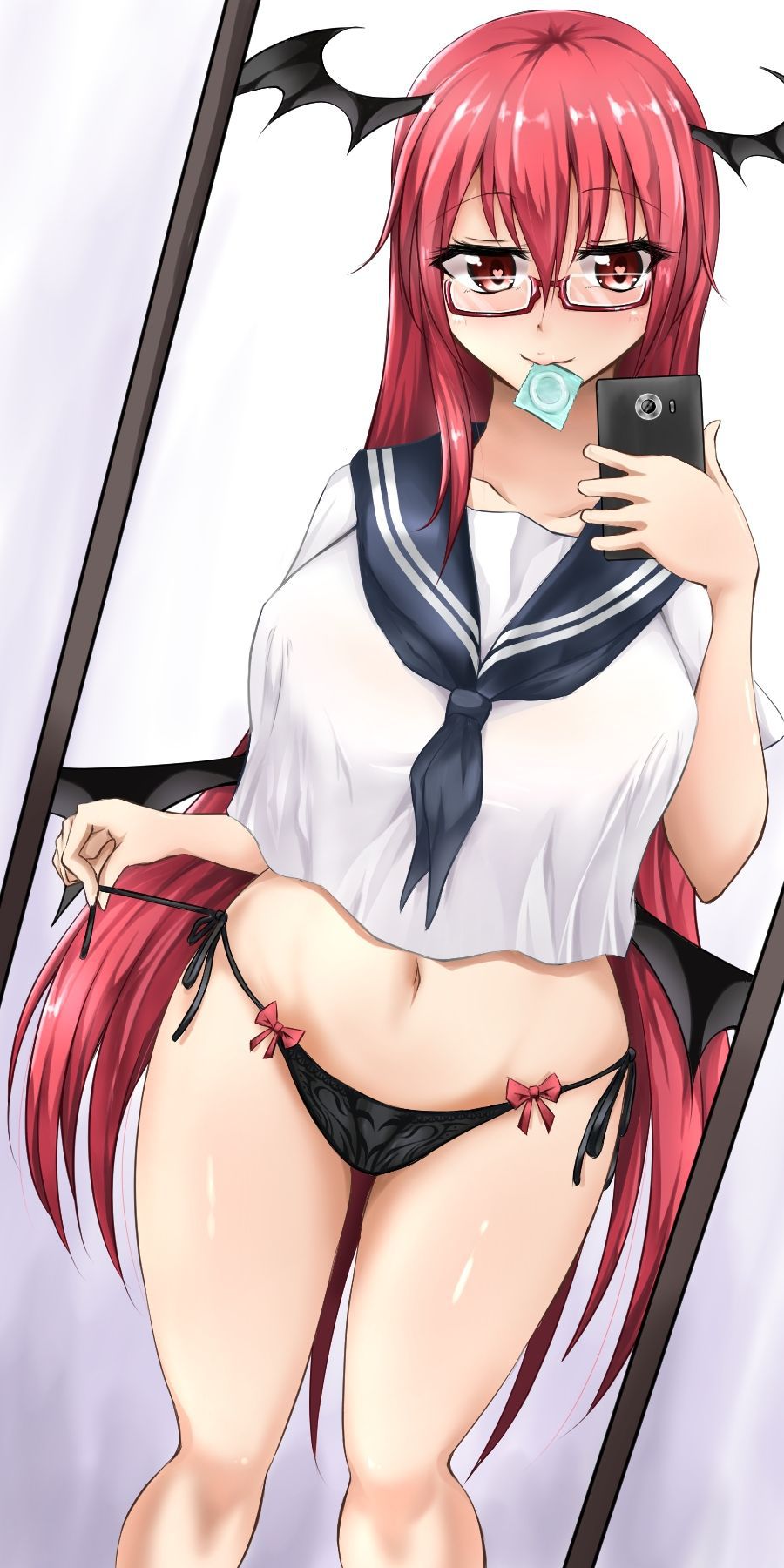 Erotic anime summary Beautiful girls who are taking Gonzo and erotic selfies [secondary erotic] 10