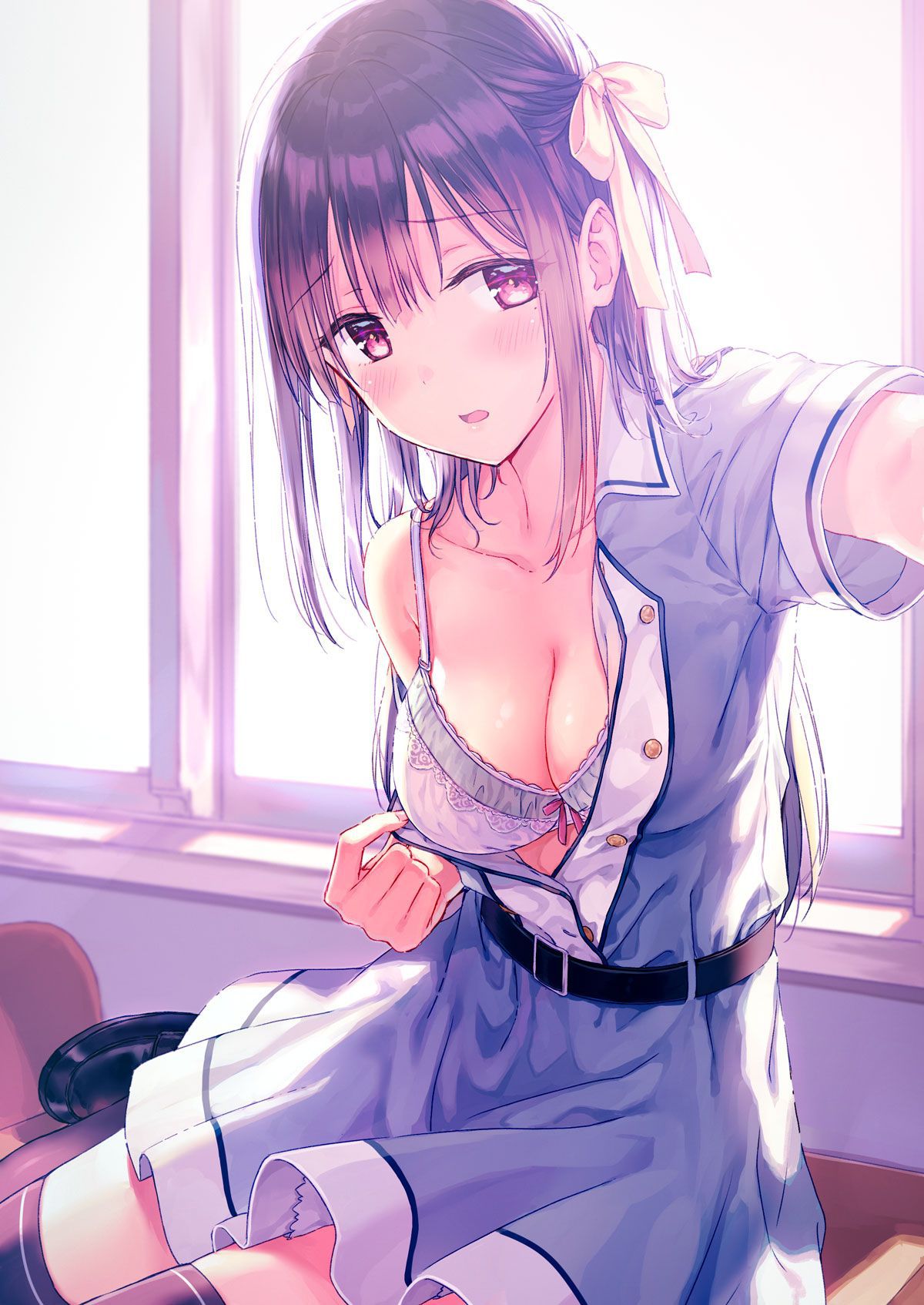 Erotic anime summary Beautiful girls who are taking Gonzo and erotic selfies [secondary erotic] 2