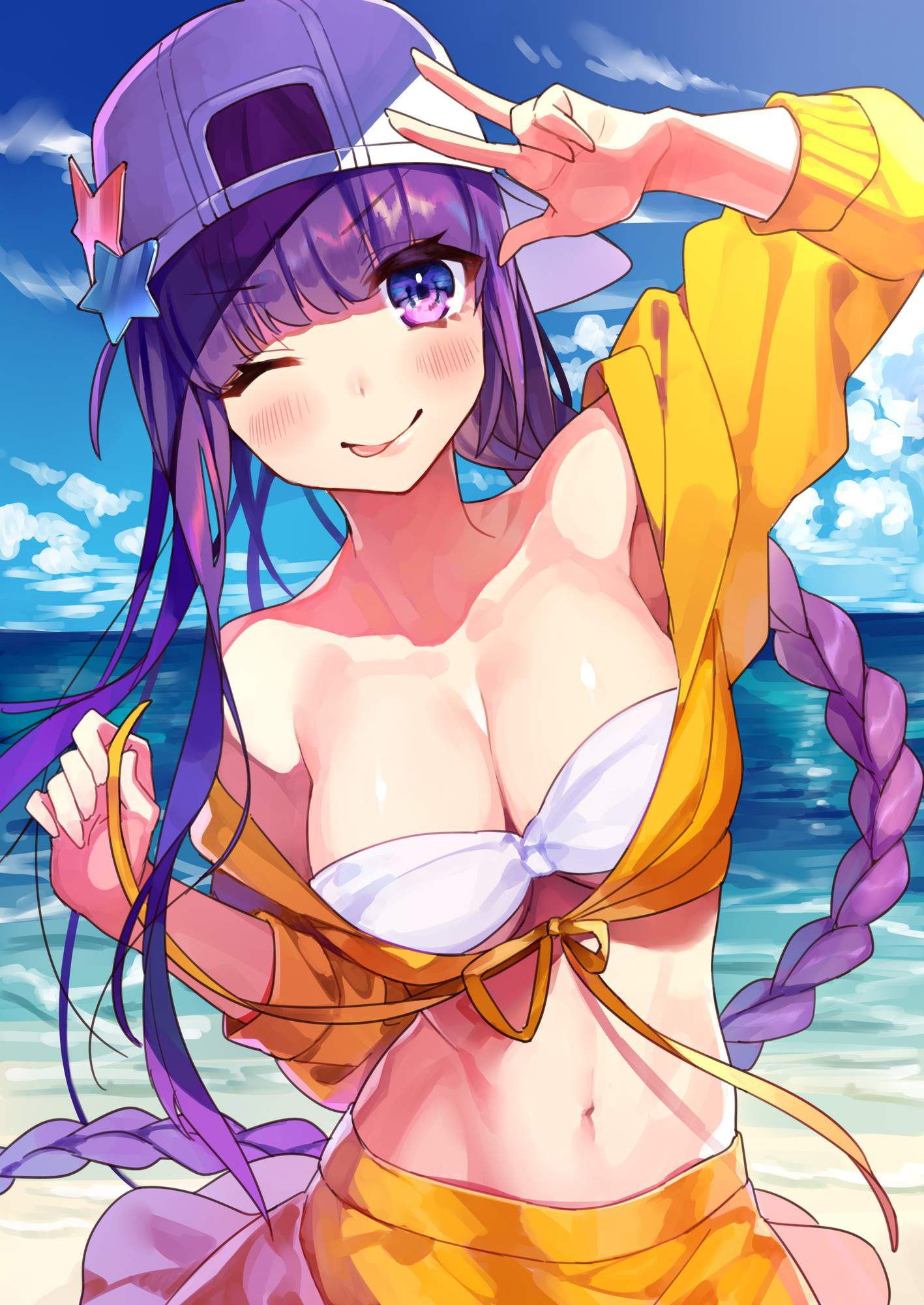 【Fate Grand Order】 A do erotic through image that is a bb's iki face 11