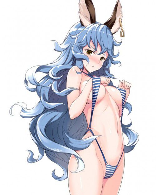 【Secondary erotic】 Here is an erotic image of a girl wearing a swimsuit that seems to wear only called slingshots 24