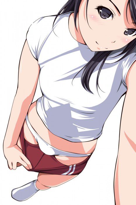【Secondary erotic】 Here is an erotic image of a girl whose lower body is emphasized plummingly in bloomer 18