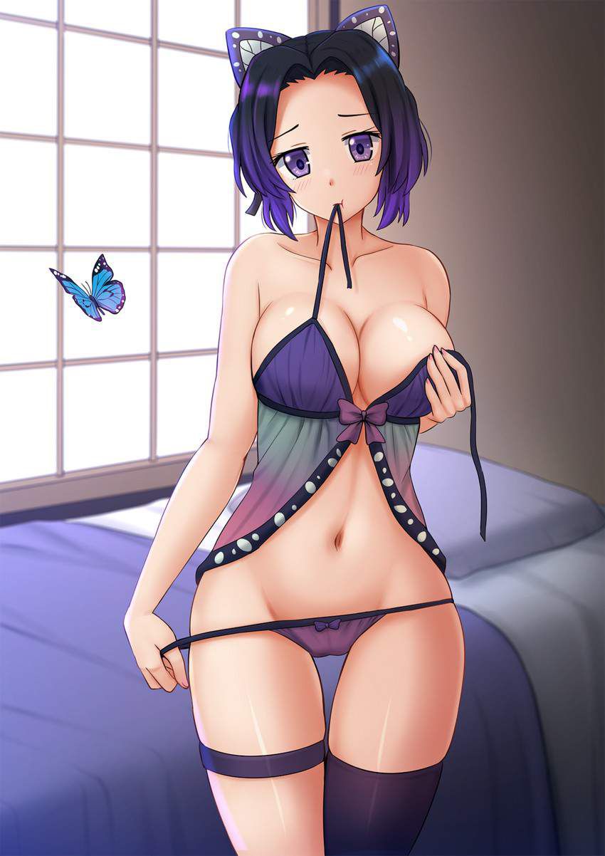 Cute H secondary erotic image of butterfly Shinobu 14