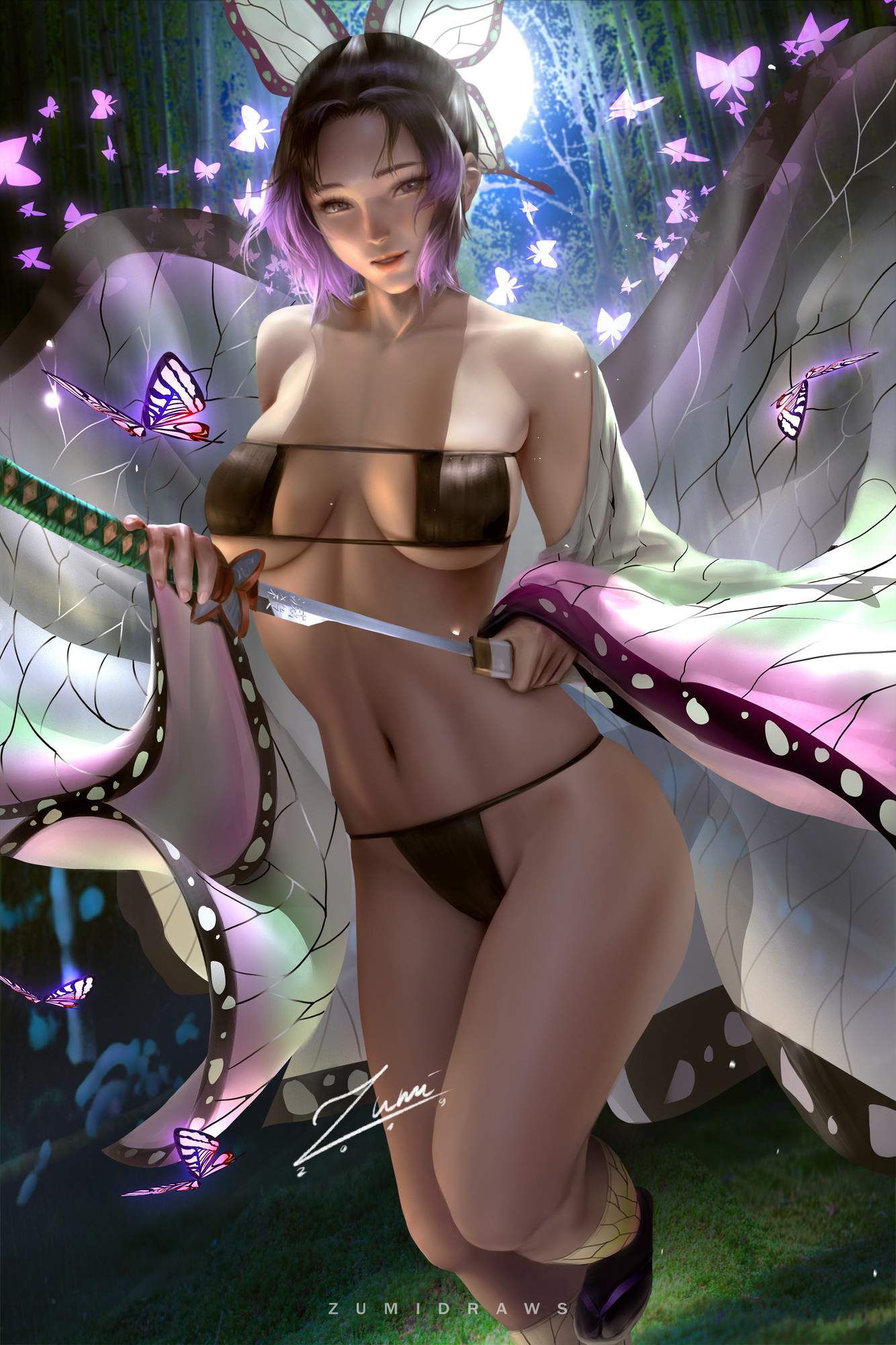 Cute H secondary erotic image of butterfly Shinobu 15