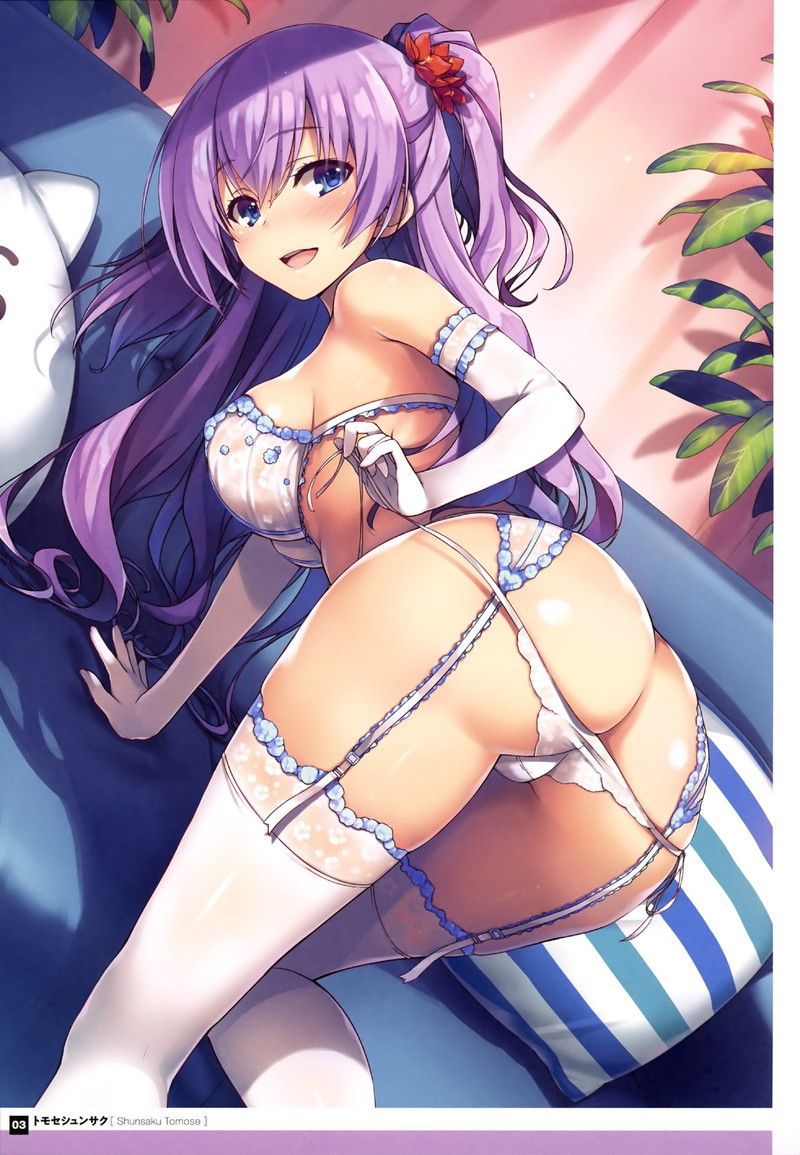 Erotic anime summary Nasty beautiful girls who seduce a man in their nasty underwear [40 sheets] 1