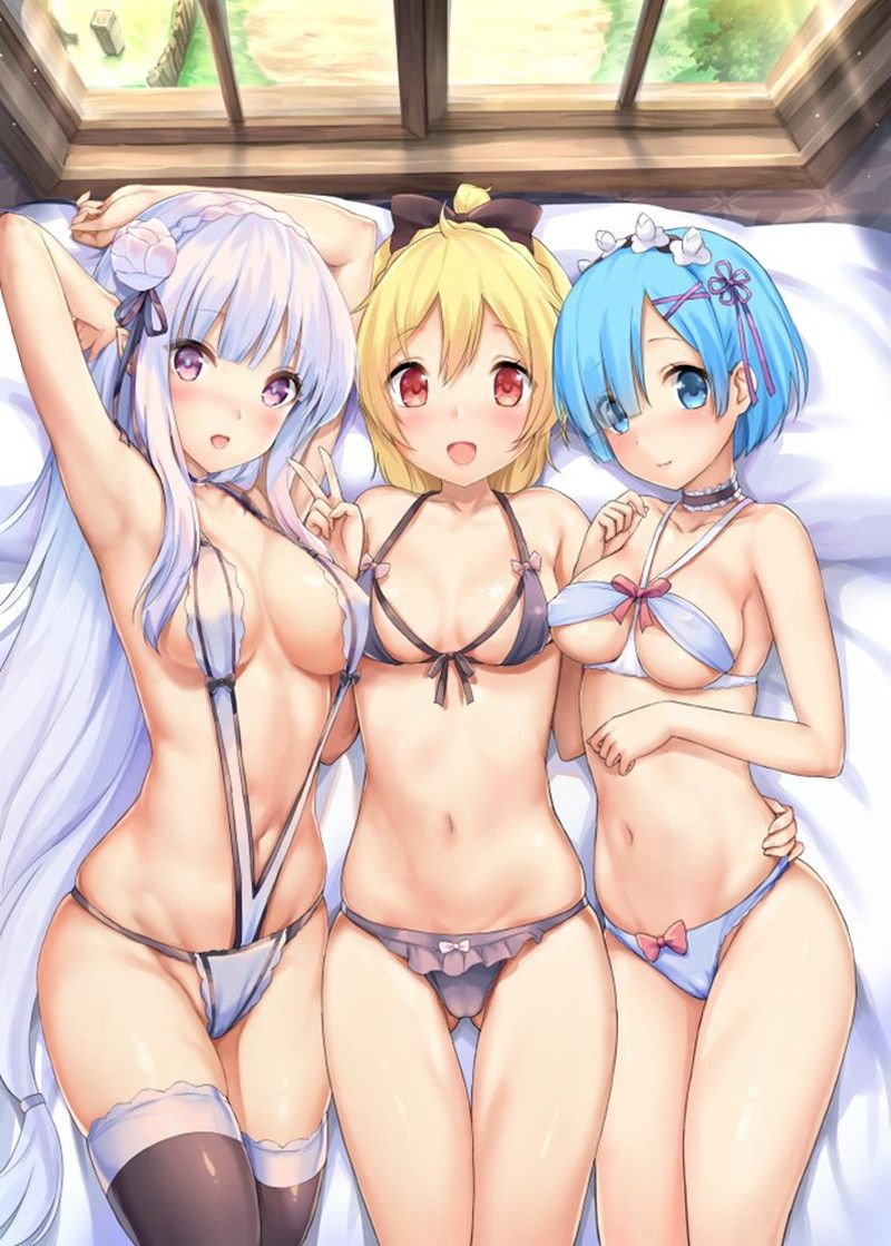 Erotic anime summary Nasty beautiful girls who seduce a man in their nasty underwear [40 sheets] 31