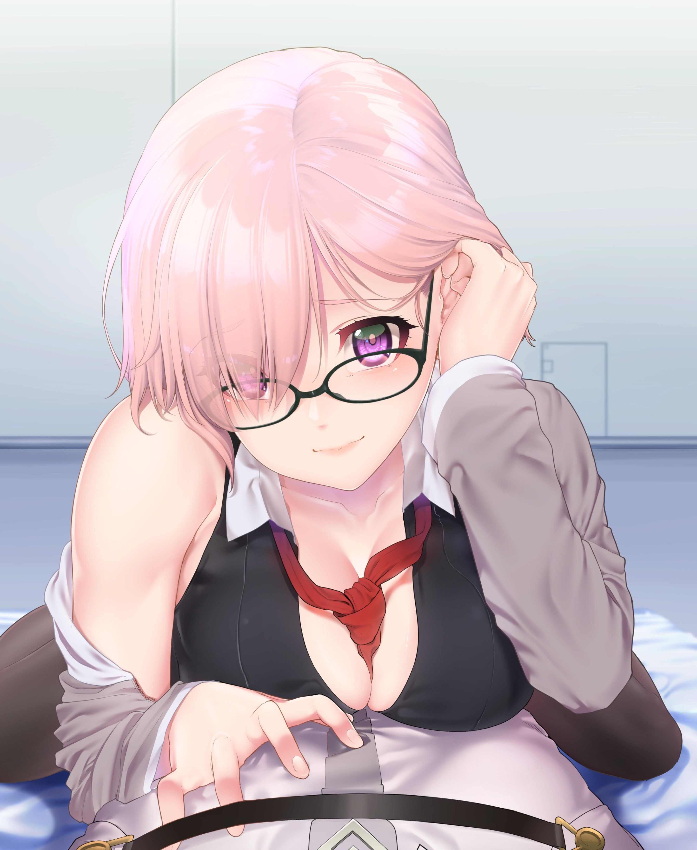 The secondary image of cute glasses that look good with glasses is here 11
