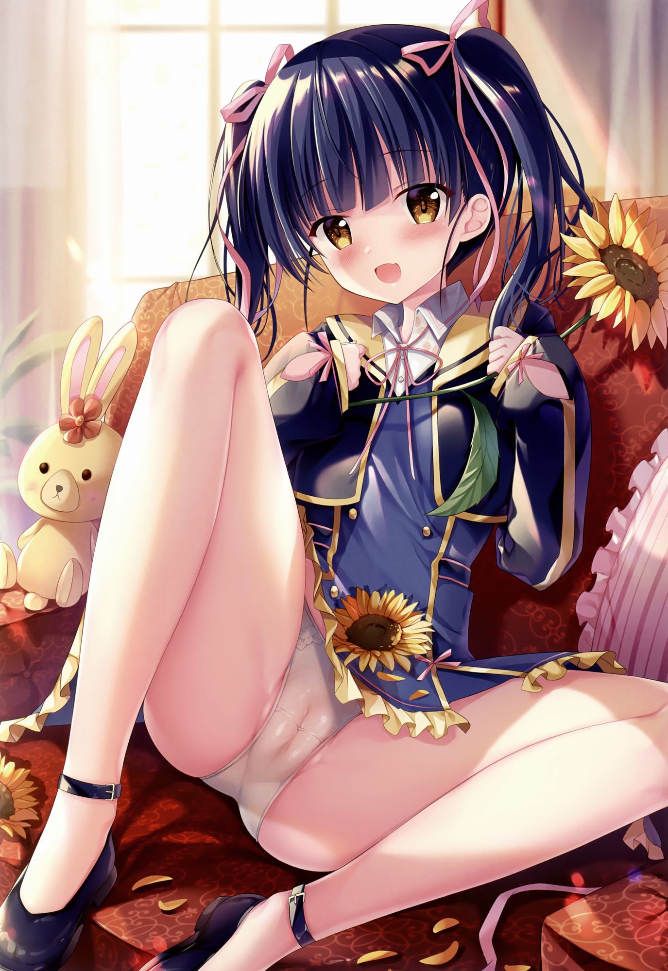 【Secondary erotic】 Here is an erotic image of a girl whose whip thighs are erotic who want to rub the 10