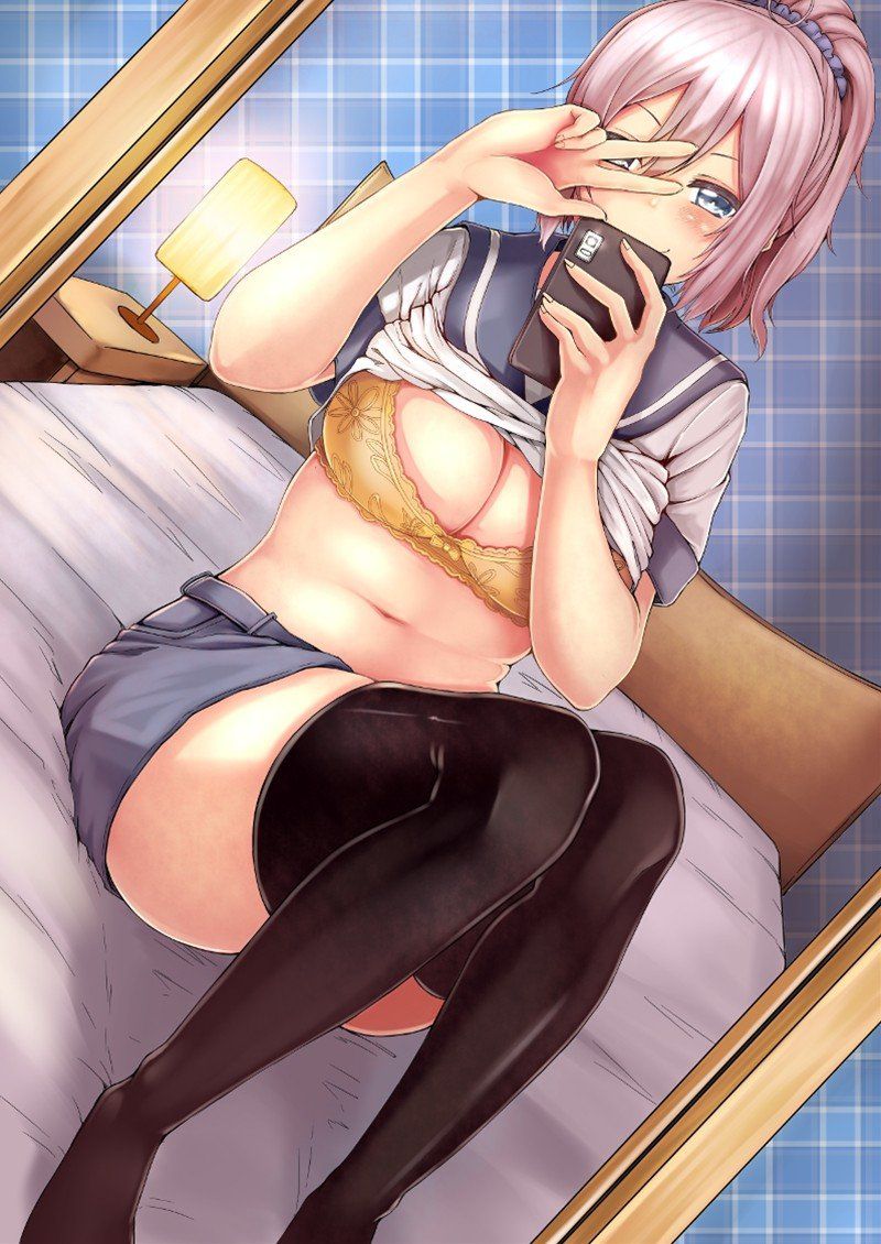 【Secondary erotic】 Here is an erotic image of a girl taking a selfie of her erotic body 5