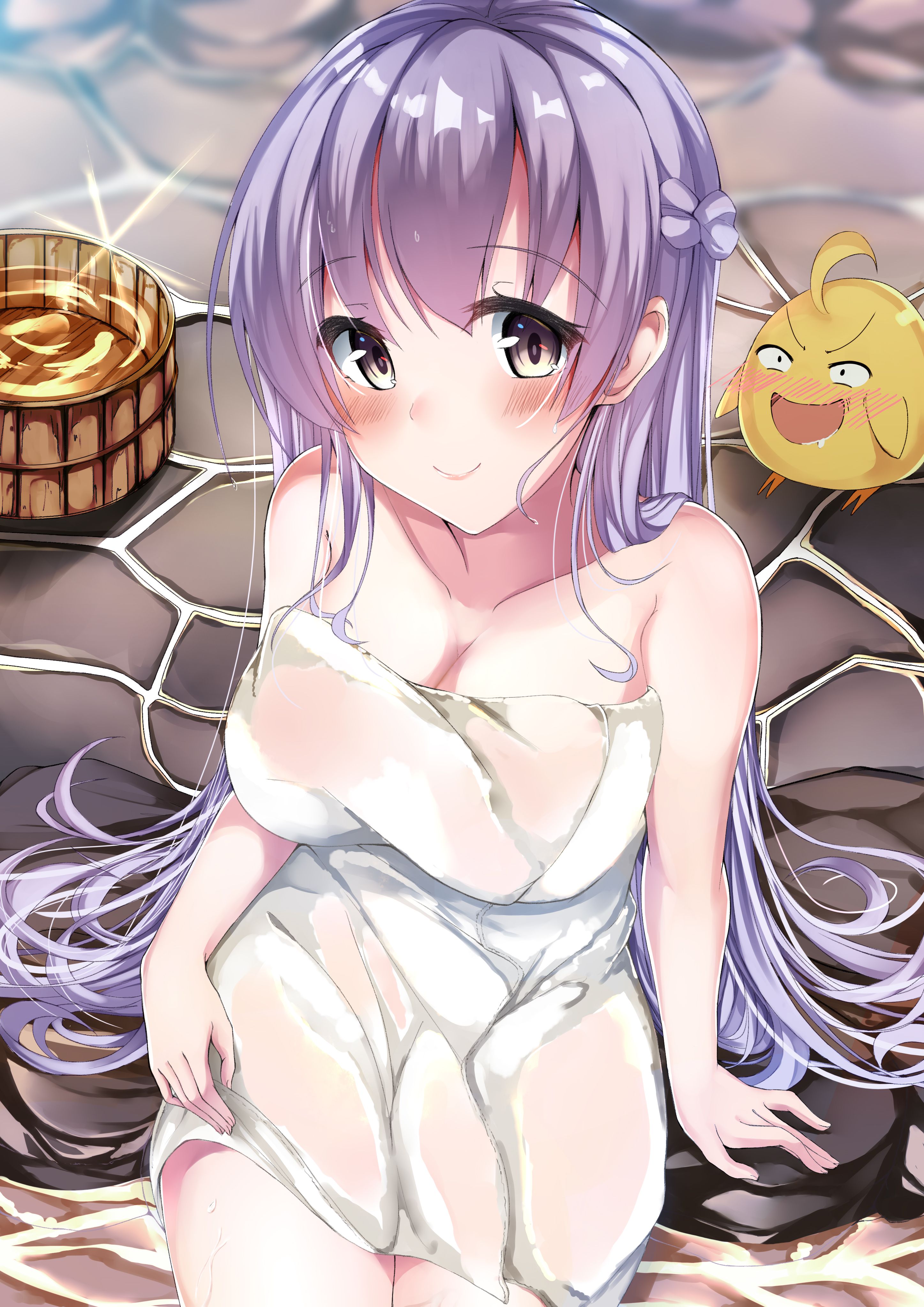 【Erotic Anime Summary】 Images of beautiful girls exposing their nasty bodies in the bath [50 sheets] 24