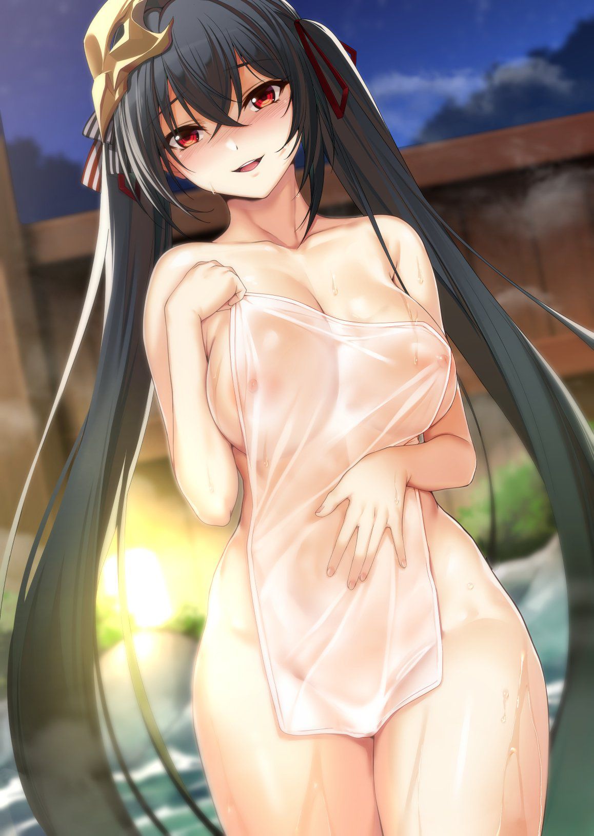 【Erotic Anime Summary】 Images of beautiful girls exposing their nasty bodies in the bath [50 sheets] 25