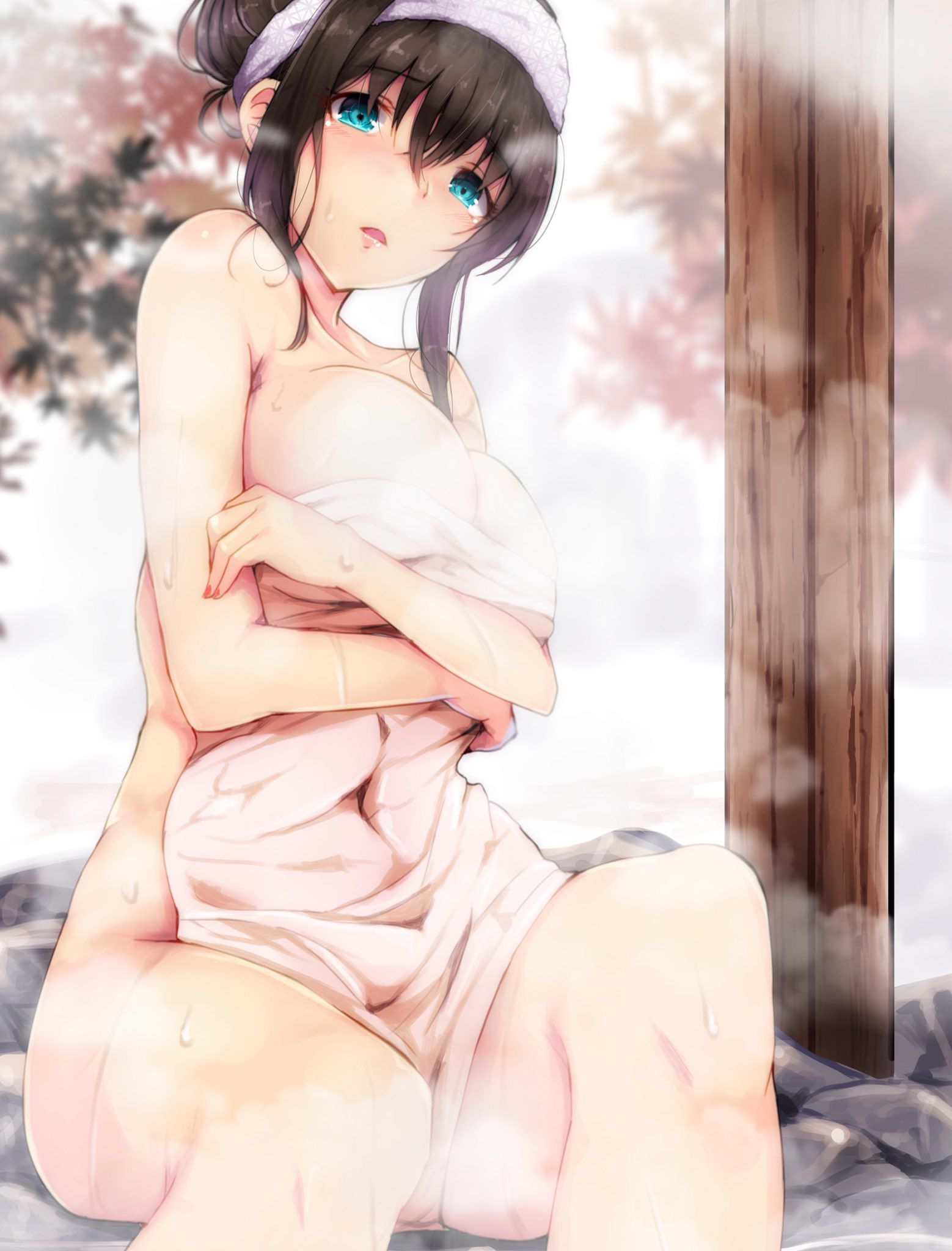 【Erotic Anime Summary】 Images of beautiful girls exposing their nasty bodies in the bath [50 sheets] 29