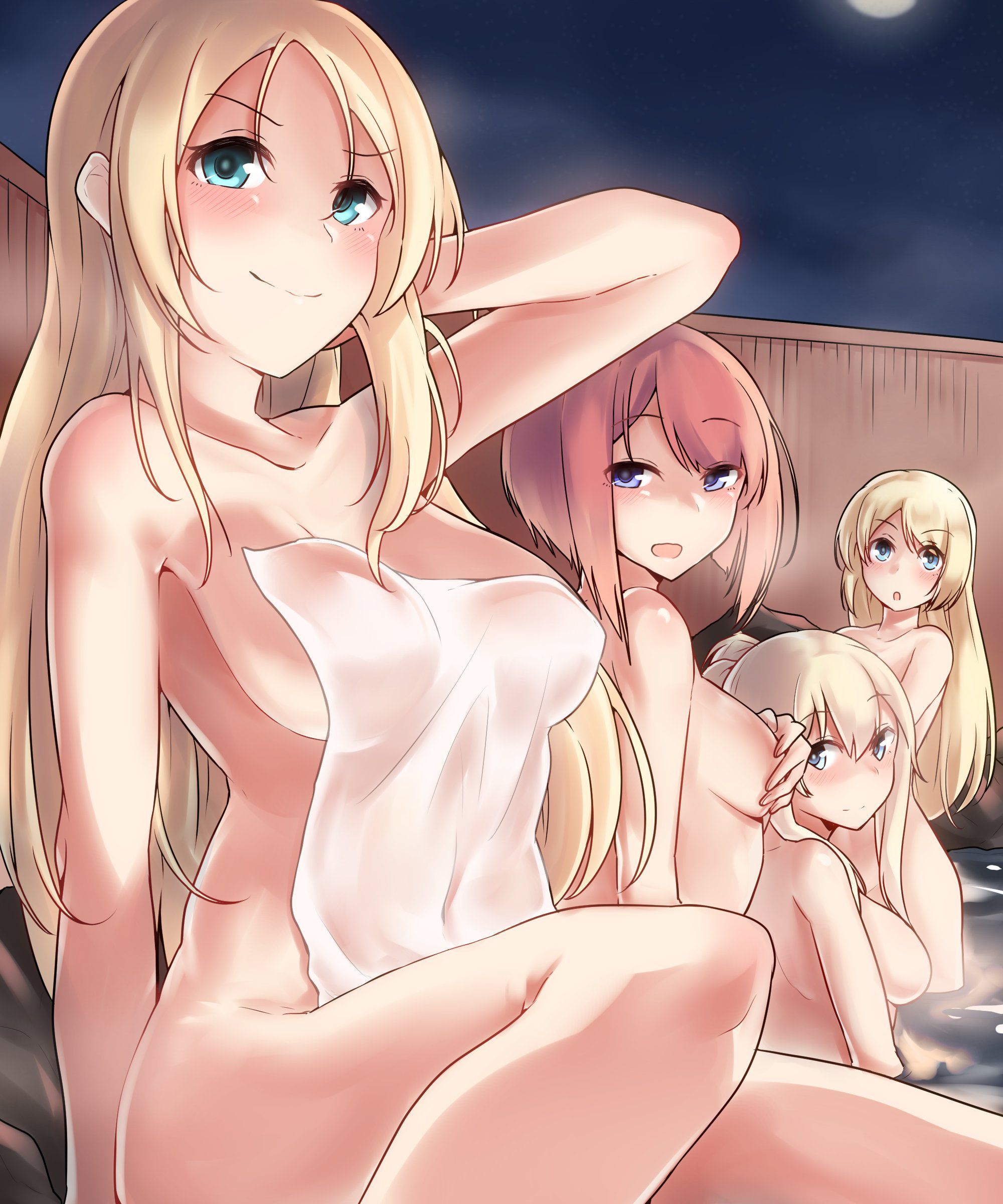 【Erotic Anime Summary】 Images of beautiful girls exposing their nasty bodies in the bath [50 sheets] 36