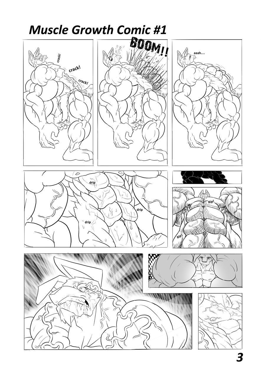 [WolfieCanem] Muscle Growth Comic 3