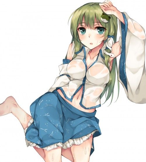 【Secondary erotic】 Here is the erotic image of a girl who gets wet and has and underwear transparent 17