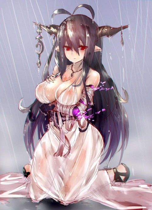 【Secondary erotic】 Here is the erotic image of a girl who gets wet and has and underwear transparent 8