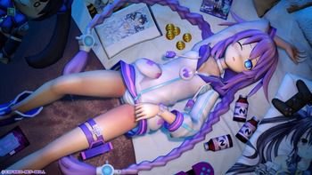 [There is an image] purple heart is dark customs and the real ban www (superdimensional Game Neptune) 15