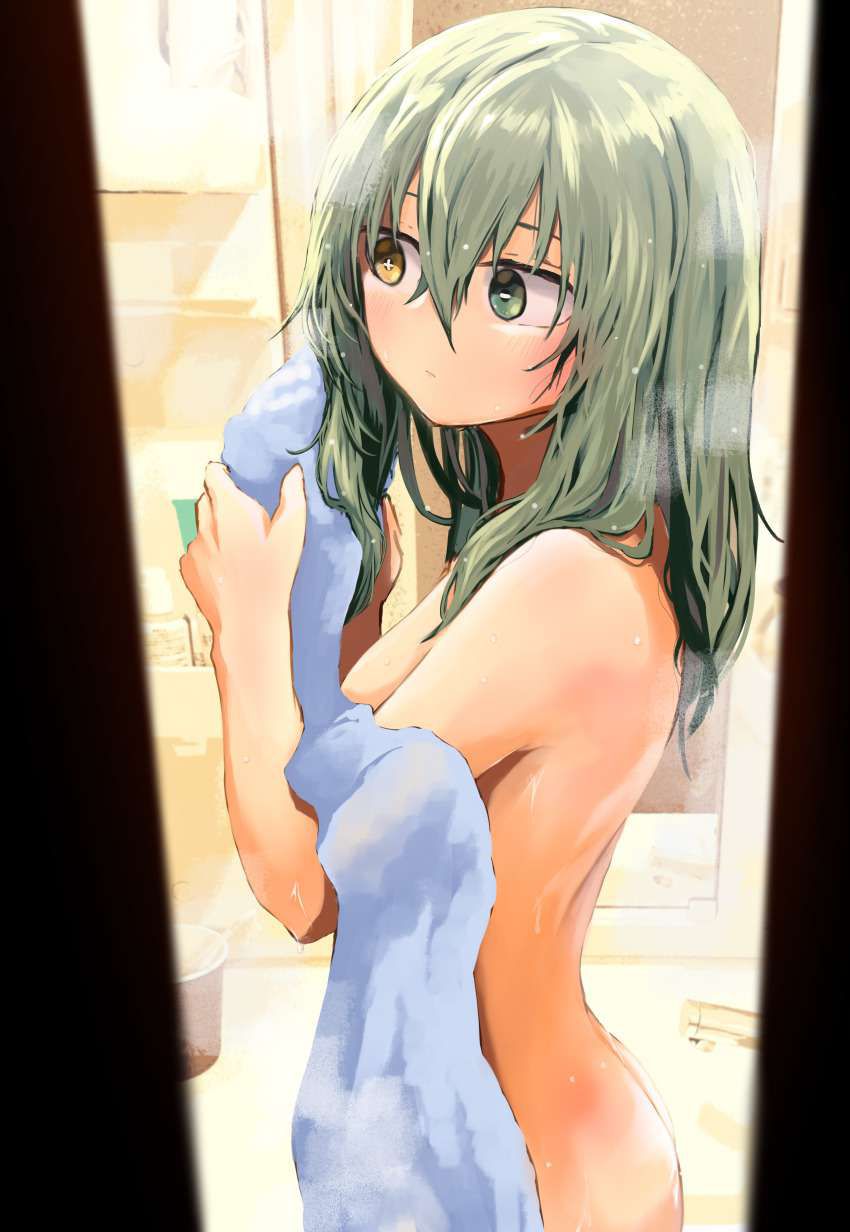 【Eros in everyday life】 secondary erotic image of a girl after a bath wiping her hair with a towel 26