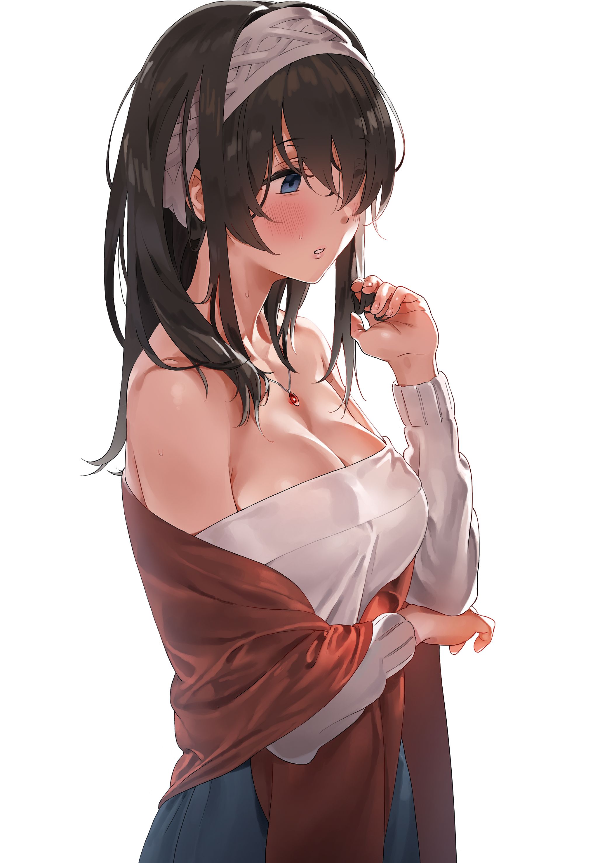 Erotic anime summary Absolutely good smell beautiful girl's cleavage erotic image collection [50 sheets] 21