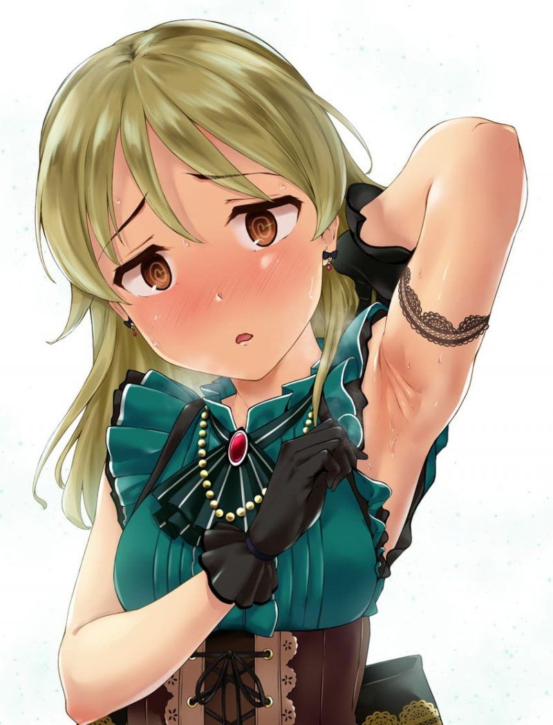 Erotic image summary that you can enjoy the armpits of cute girls 12