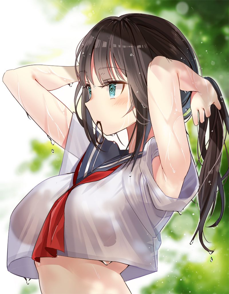Erotic image summary that you can enjoy the armpits of cute girls 17