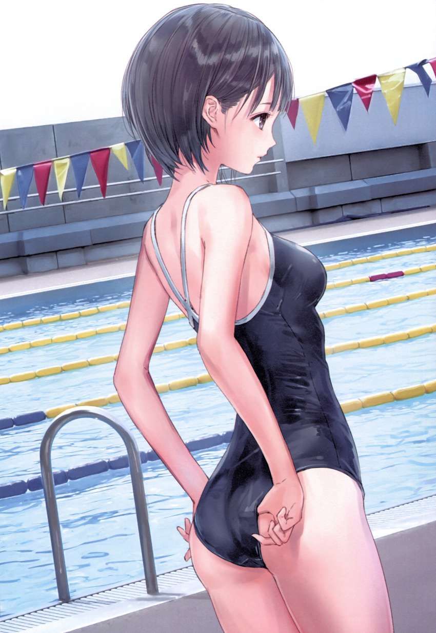 To the last naturally, the secondary erotic of girls who casually fix the swimsuit that ate into the ass ... 1