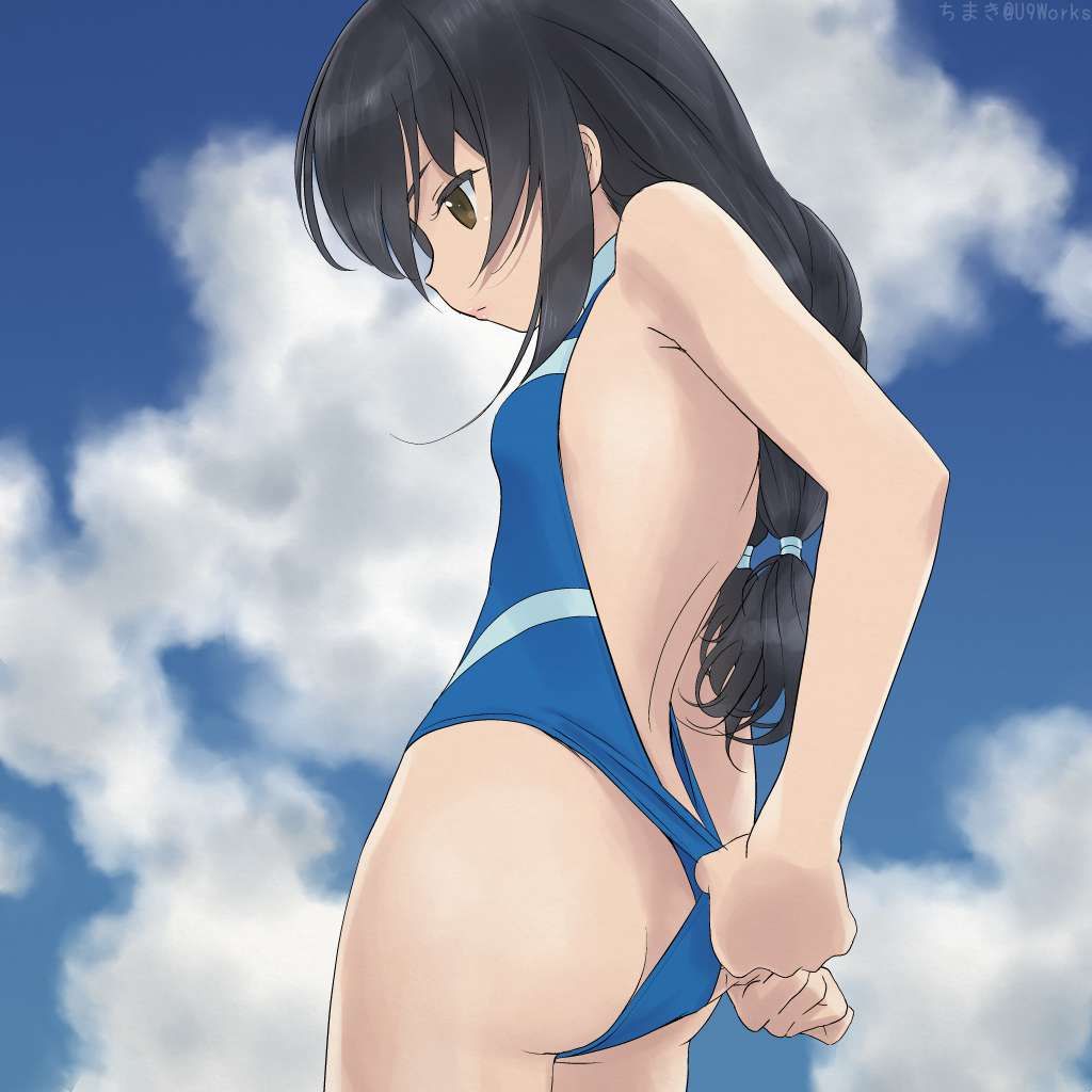 To the last naturally, the secondary erotic of girls who casually fix the swimsuit that ate into the ass ... 19