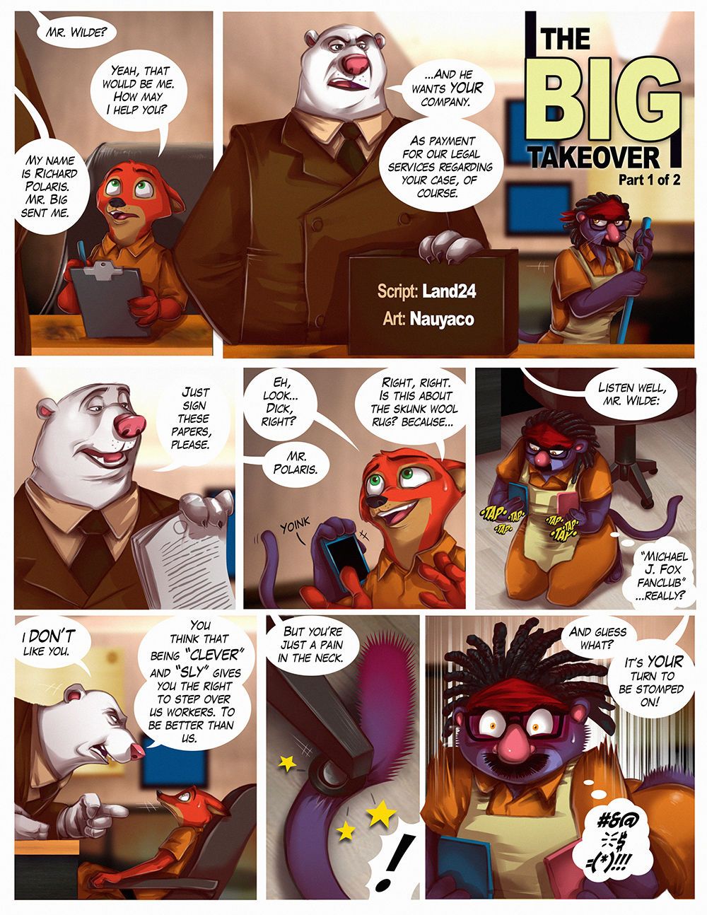 [Nauyaco, Land24] Guilty! Judy & Nick Go to Jail (Zootopia) Ongoing 8