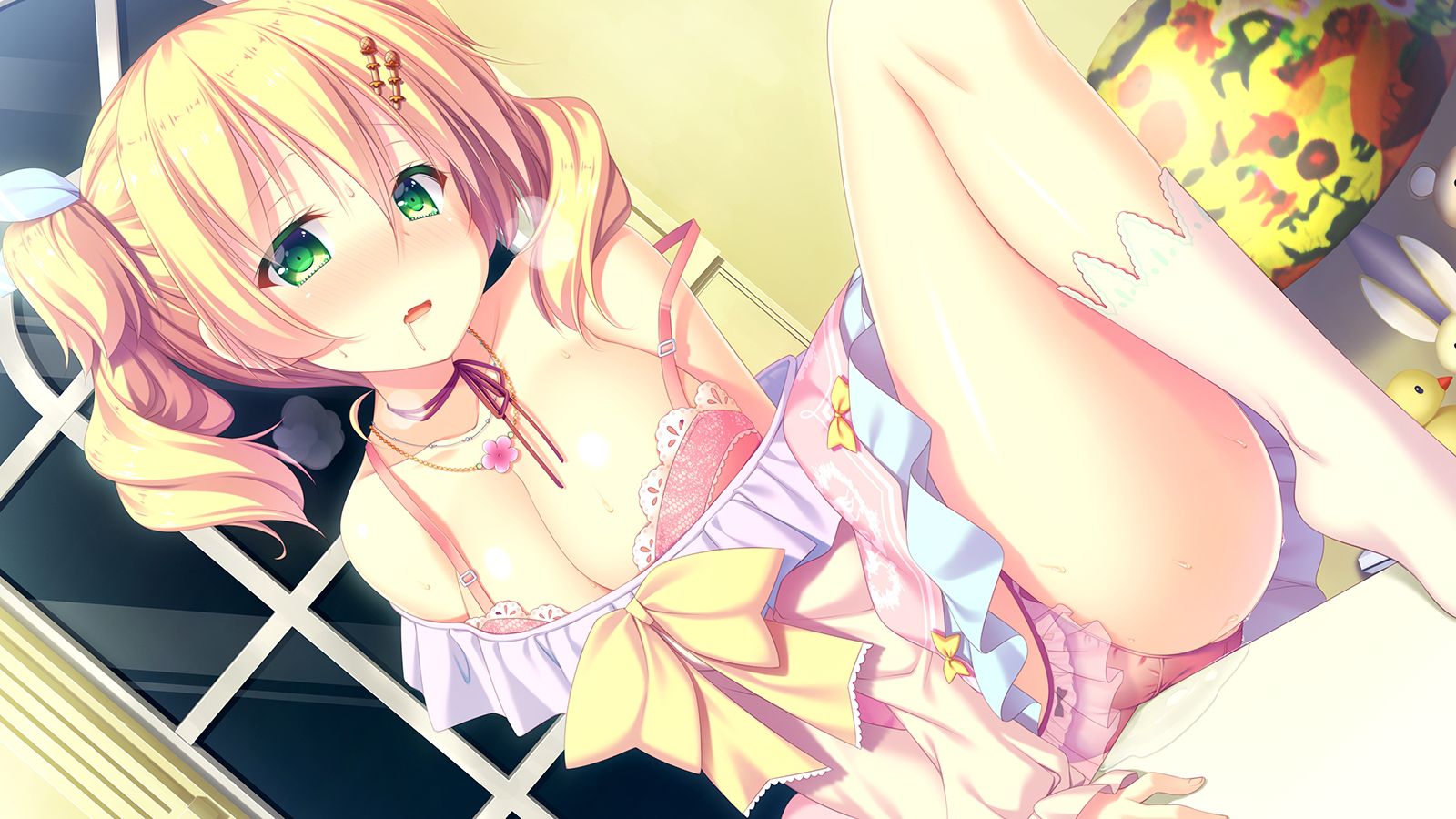 【Secondary erotic】 Here is the erotic image of a girl who is trying to feel comfortable by rubbing the 5
