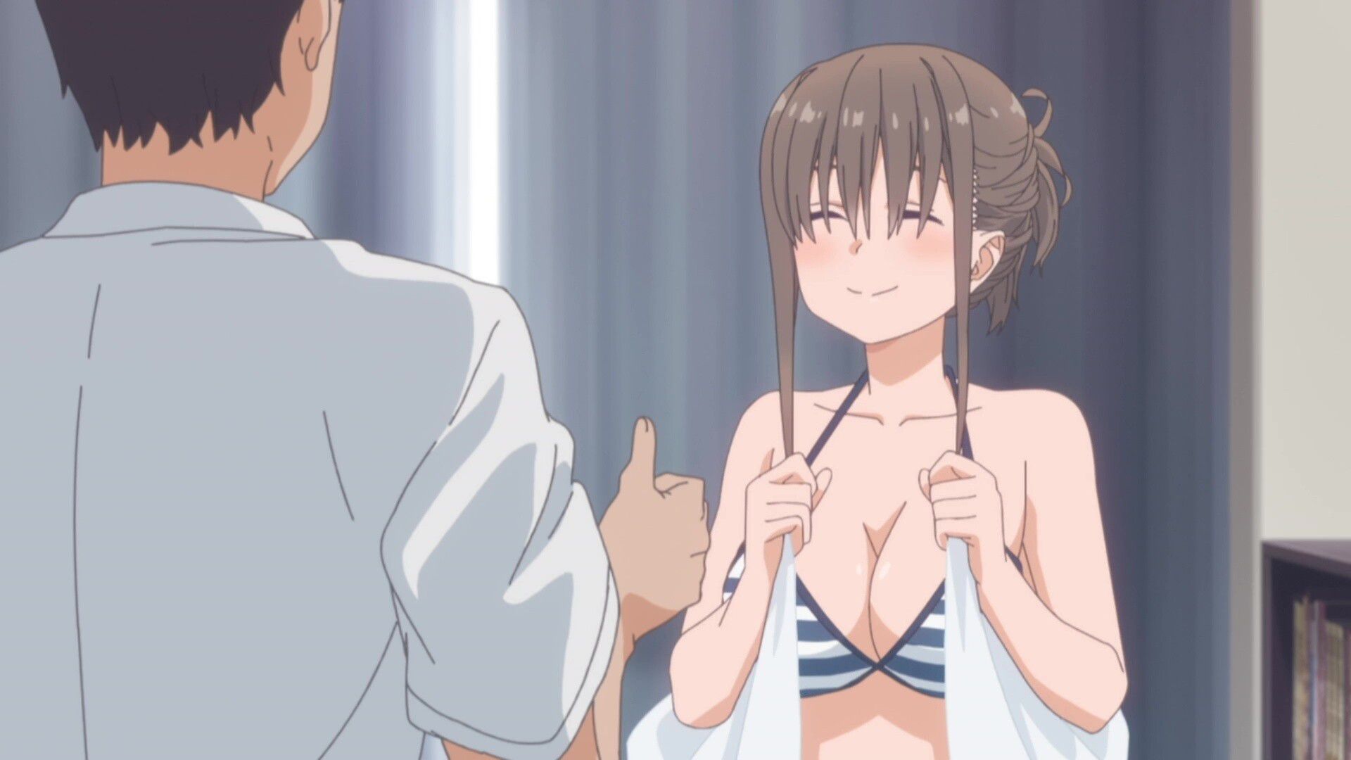 Anime Monday Tawawa In the 4 episodes of the 2nd term, a girl with swimsuit and sunburn trace naked! 6