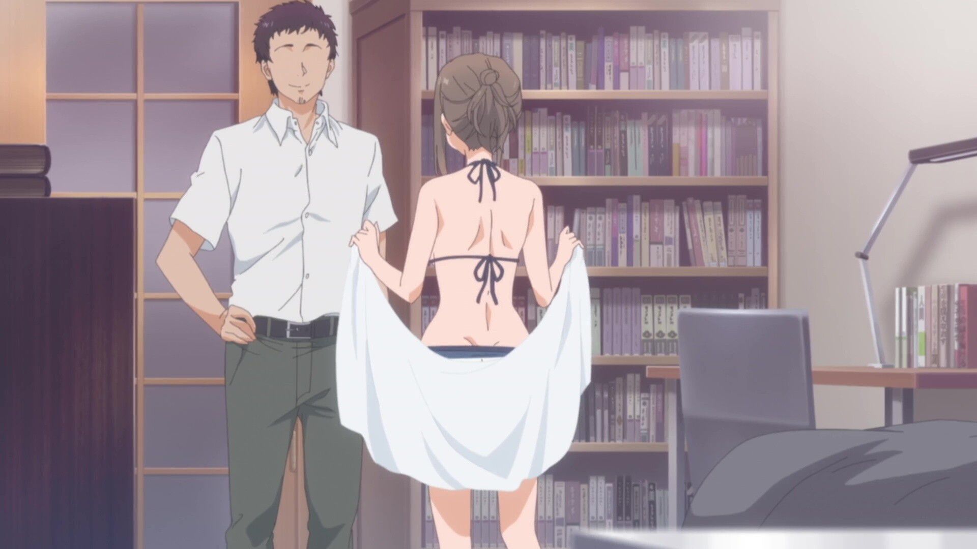 Anime Monday Tawawa In the 4 episodes of the 2nd term, a girl with swimsuit and sunburn trace naked! 7