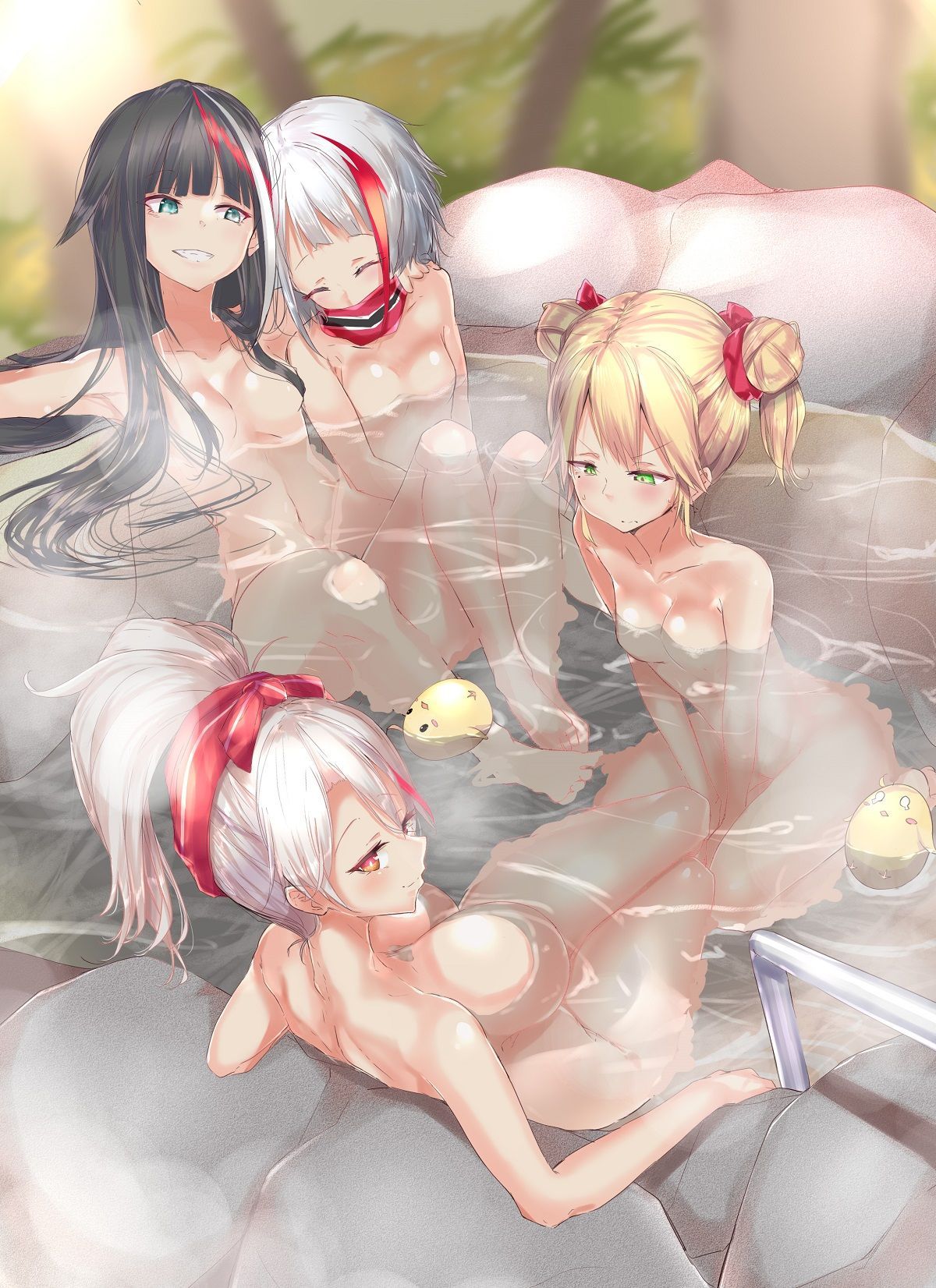 Erotic anime summary Beautiful girls relaxing in the bath and hot spring [secondary erotic] 19