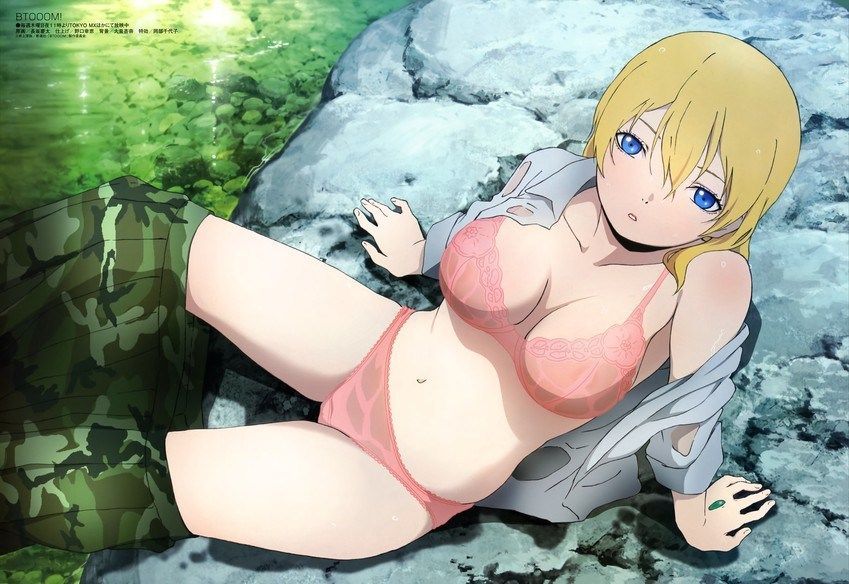 【BTOOOM！ Secondary erotic images that can be made into Himiko's onaneta 4