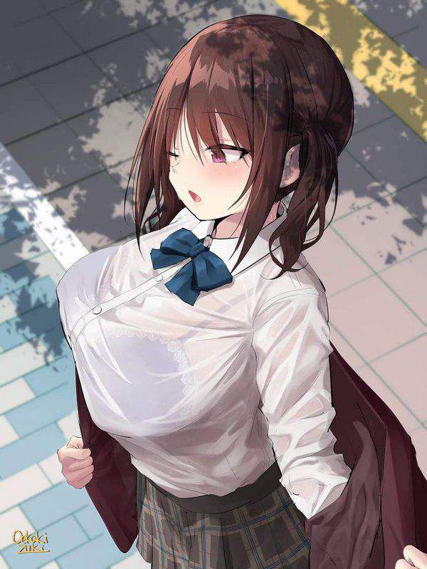 The erotic image that gets excited involuntarily involuntarily in the appearance of the high school girl that the bra is transparent is here 24