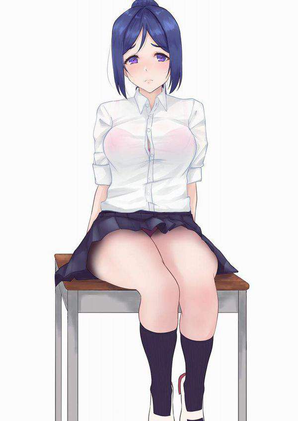 The erotic image that gets excited involuntarily involuntarily in the appearance of the high school girl that the bra is transparent is here 8