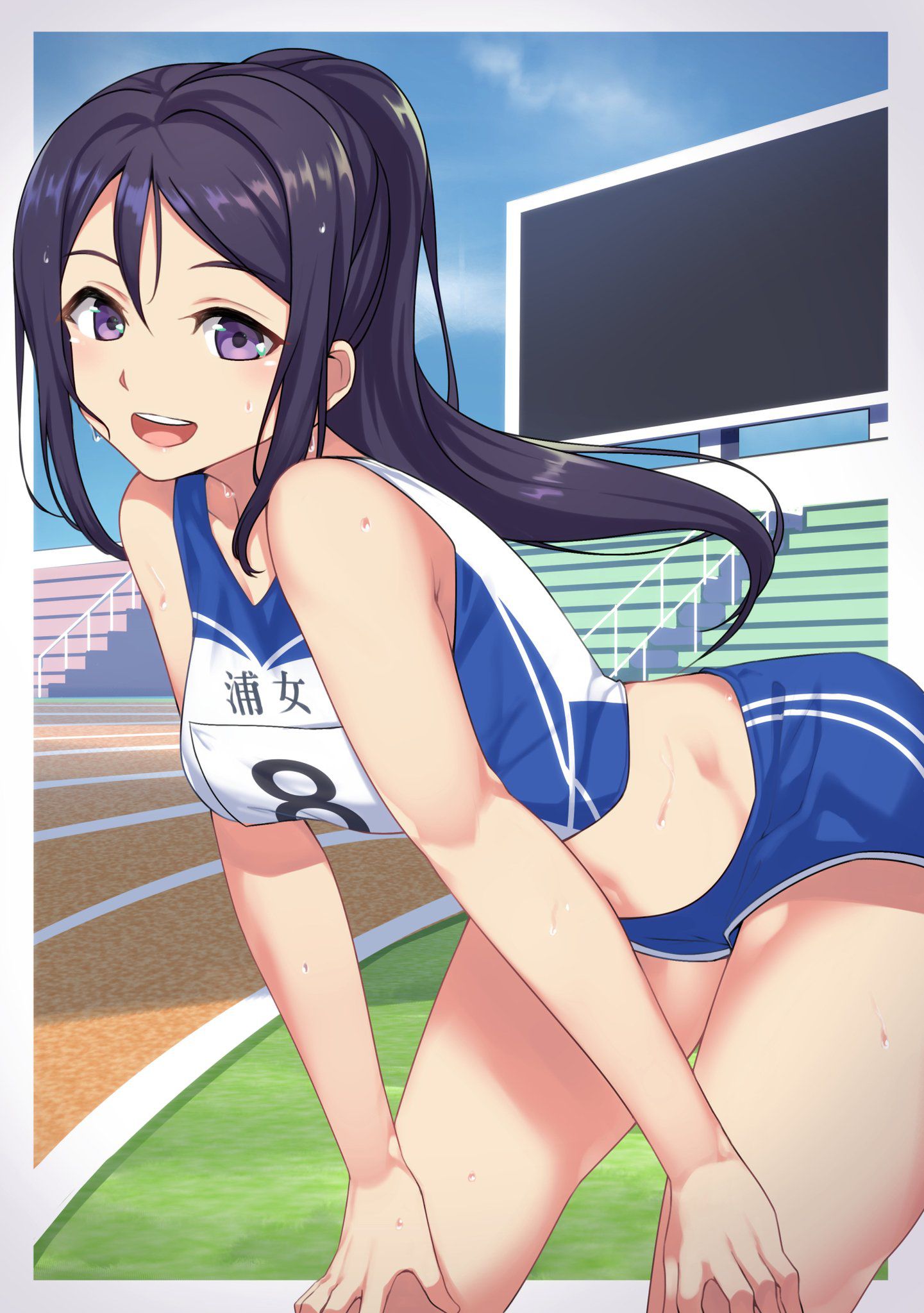 Erotic anime summary erotic image of a girl with a body line where sportswear is too much [secondary erotic] 25