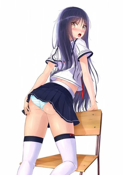 Erotic anime summary Underwear image collection of beautiful girls wearing skirts [38 sheets] 24