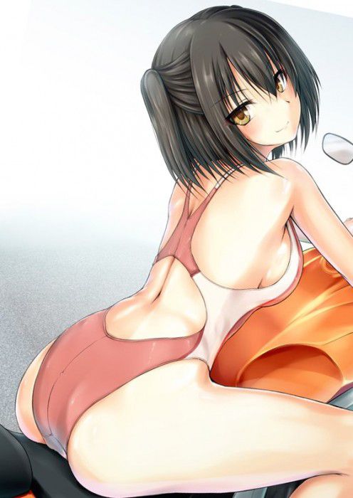 【Erotic Anime Summary】 Image of a girl with a swimming swimsuit is pichi and cusso erotic [secondary erotic] 16