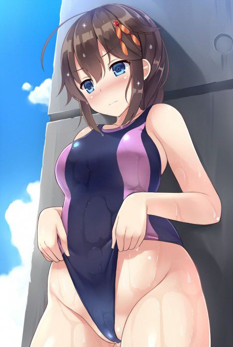 【Erotic Anime Summary】 Image of a girl with a swimming swimsuit is pichi and cusso erotic [secondary erotic] 2