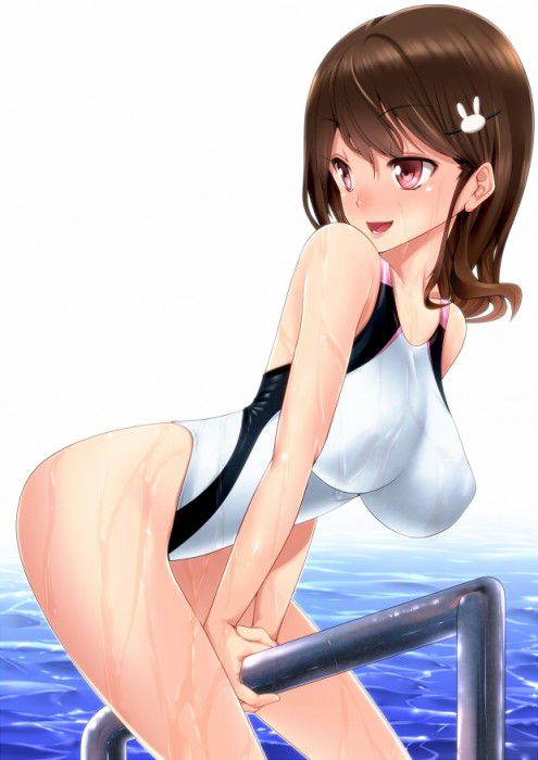 【Erotic Anime Summary】 Image of a girl with a swimming swimsuit is pichi and cusso erotic [secondary erotic] 30