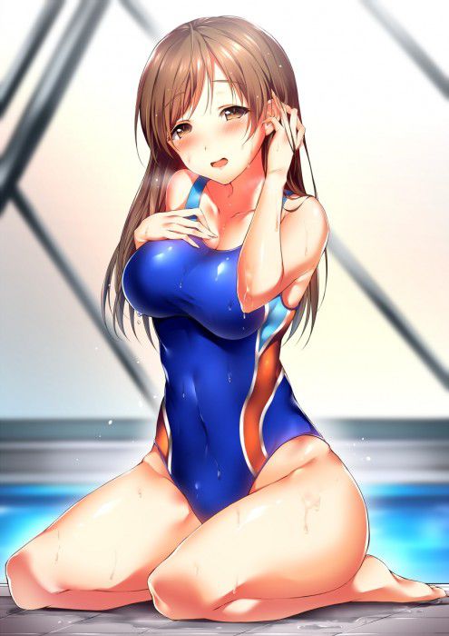 【Erotic Anime Summary】 Image of a girl with a swimming swimsuit is pichi and cusso erotic [secondary erotic] 8