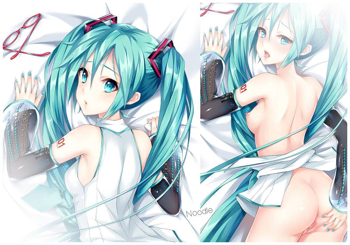 Erotic image of Hatsune Miku's desperately sexy pose! 【Vocaloid】 1