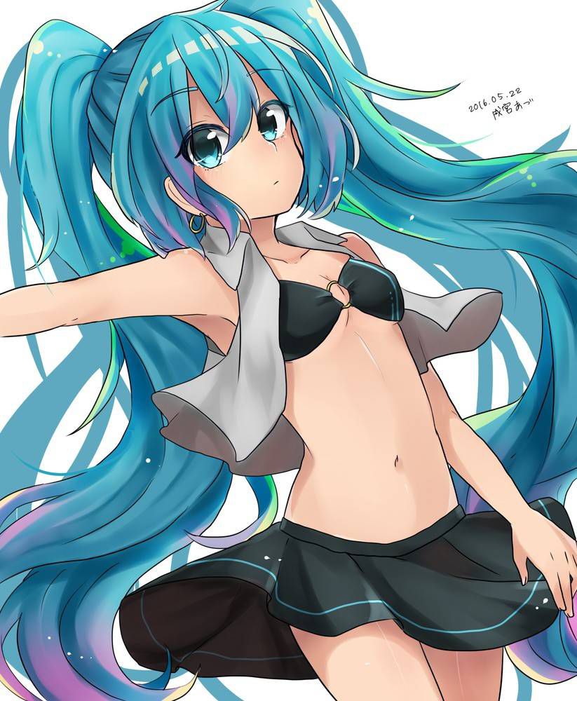 Erotic image of Hatsune Miku's desperately sexy pose! 【Vocaloid】 19